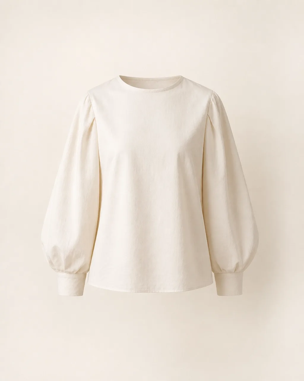 Ivory sculpted blouse detail